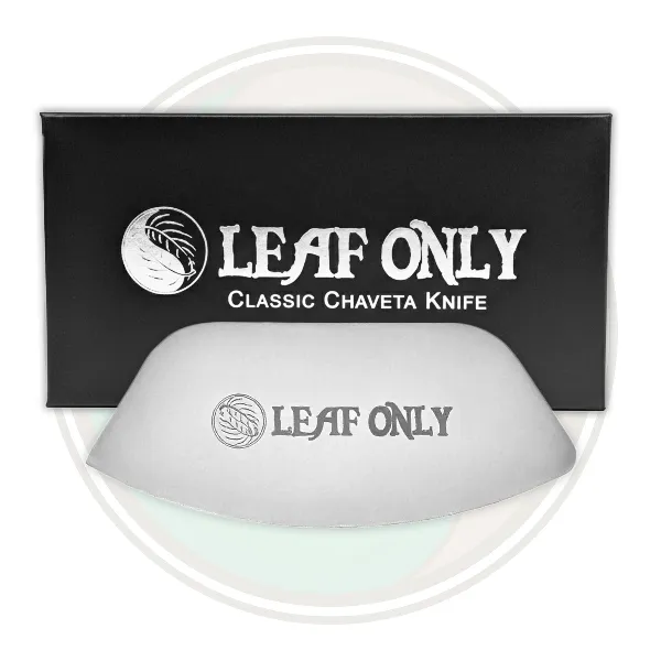 Leaf Only Classic Stainless Steel Chaveta Knife Tobacco Leaf Cutting Blade Roll Your Own Cigars with Whole Leaf Tobacco