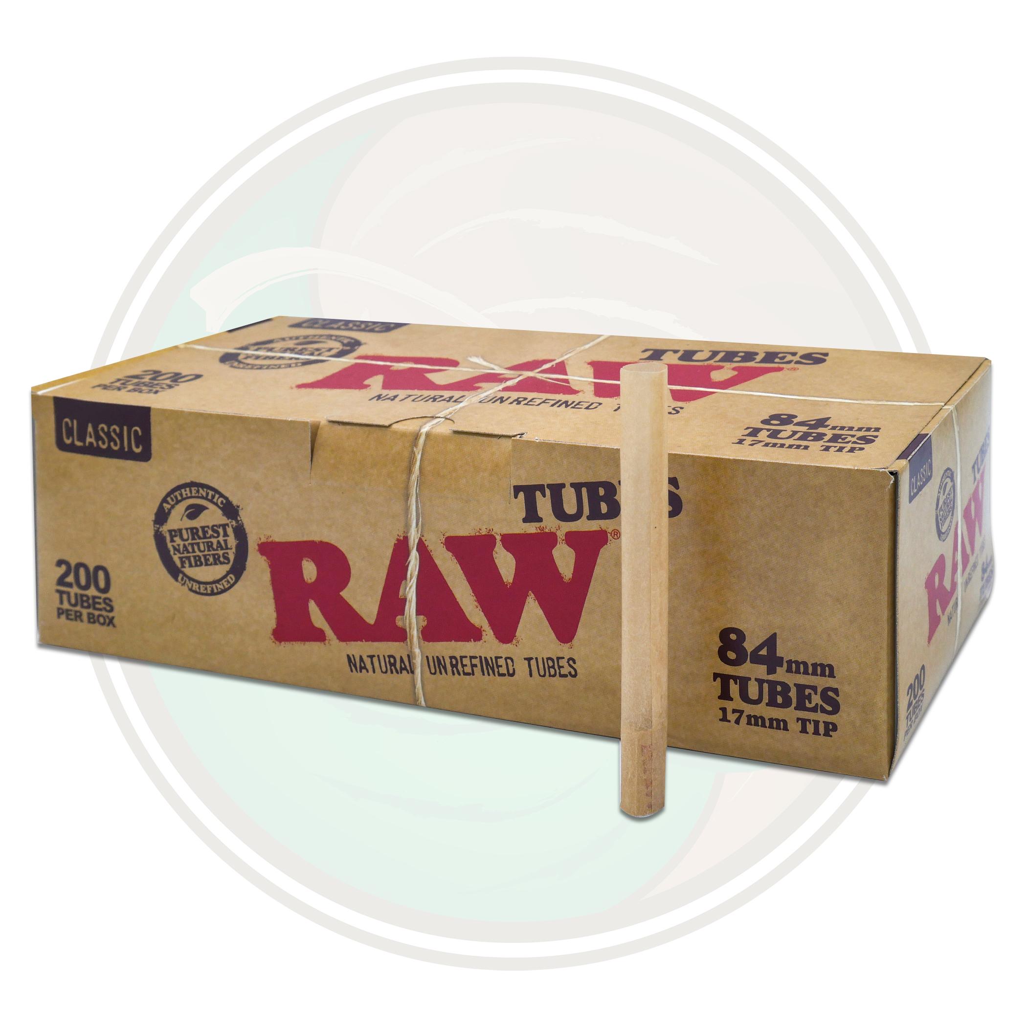 RAW All Natural Unrefined Tubes King Sized 200ct for sale at Leaf Only