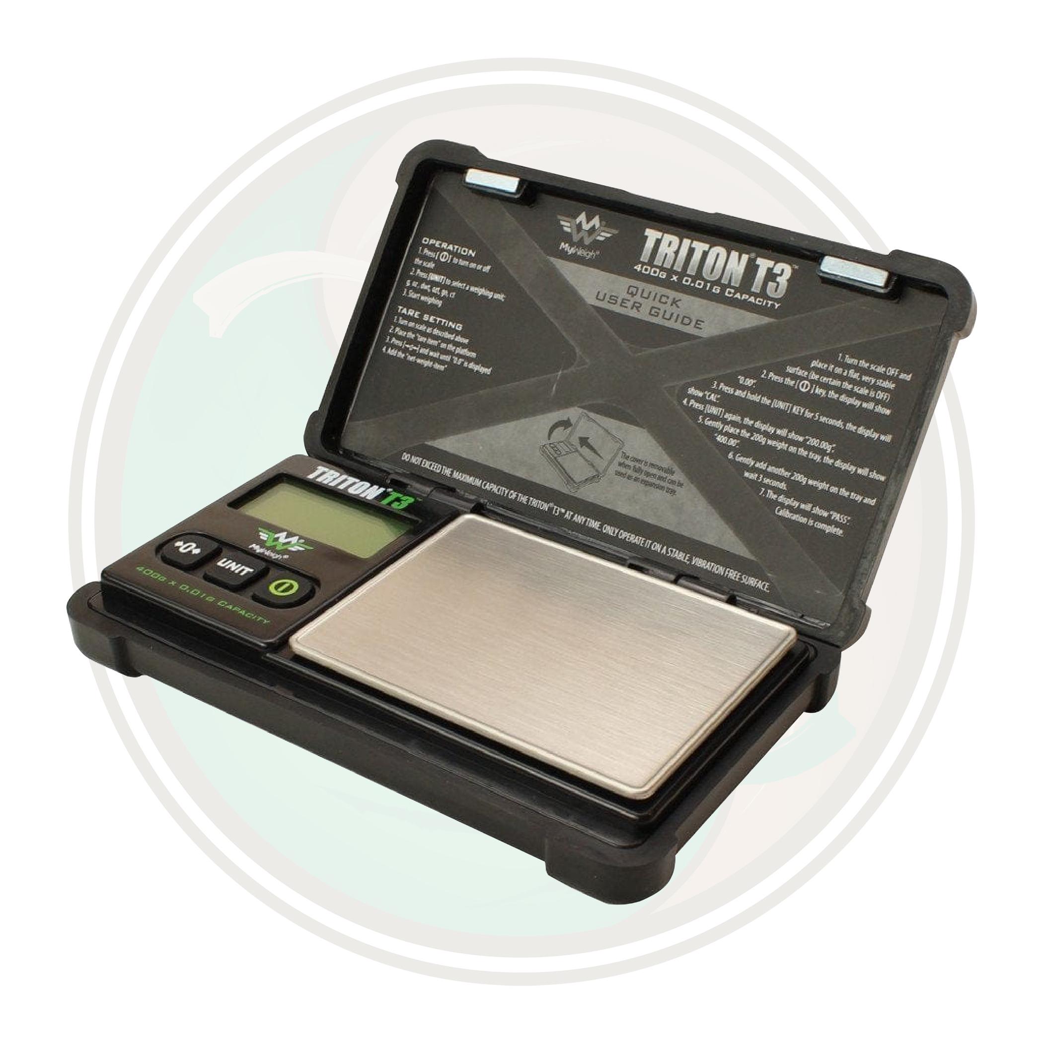 Rechargeable Scale 500g x 0.01g Capacity Triton T3R by MyWeigh