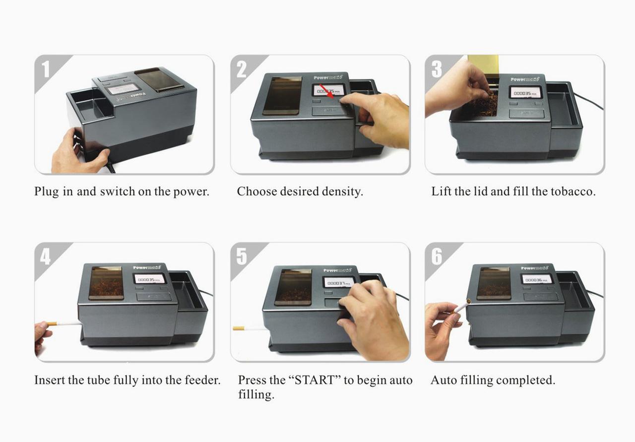 Powermatic 2 Electric Cigarette Injector Machine – Tobacco Stock