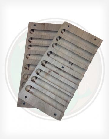Round Cap 56 Gauge Wooden Handcrafted Screw Style Cigar Mold for Hobby Hand Rollers