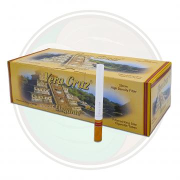 Vera Cruz Elegante King Size Cigarette Tubes for Roll Your Own Whole Leaf Tobacco Leaf Only