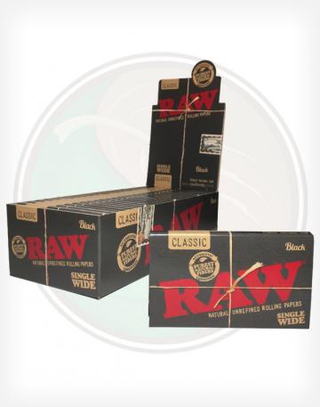 RAW Black Single Wide Rolling Papers