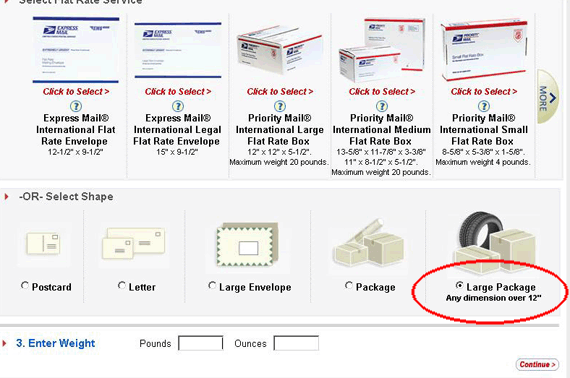 How to ship large package